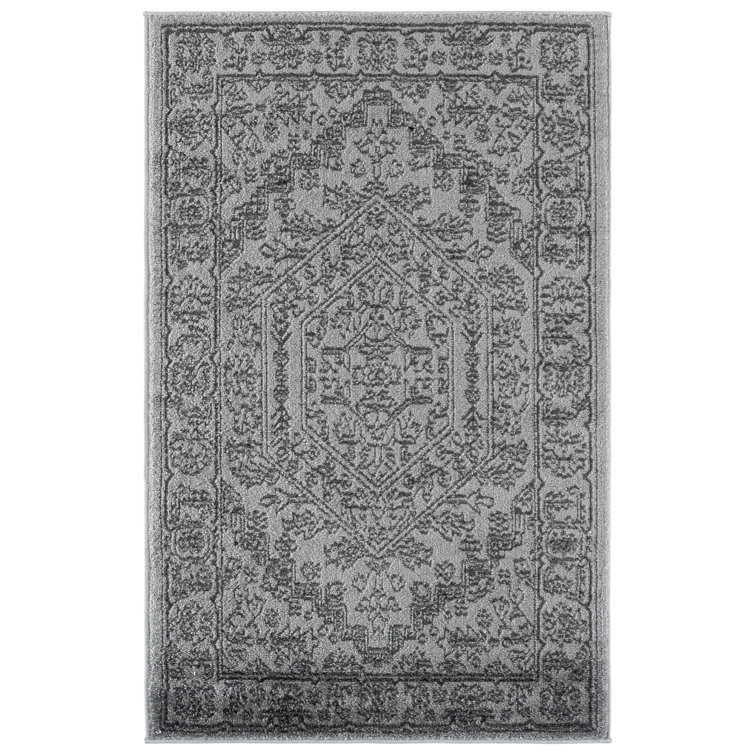 Tapis oriental gris clair / gris foncé Crowborough