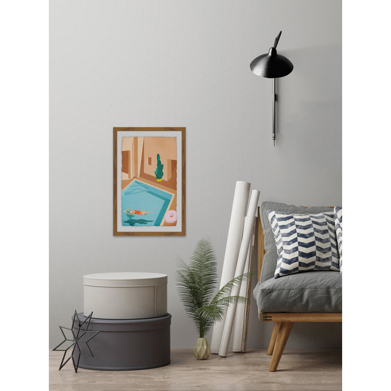 Floating II - Single Picture Frame Painting, 91 cm H x 61 cm W x 4 cm D
