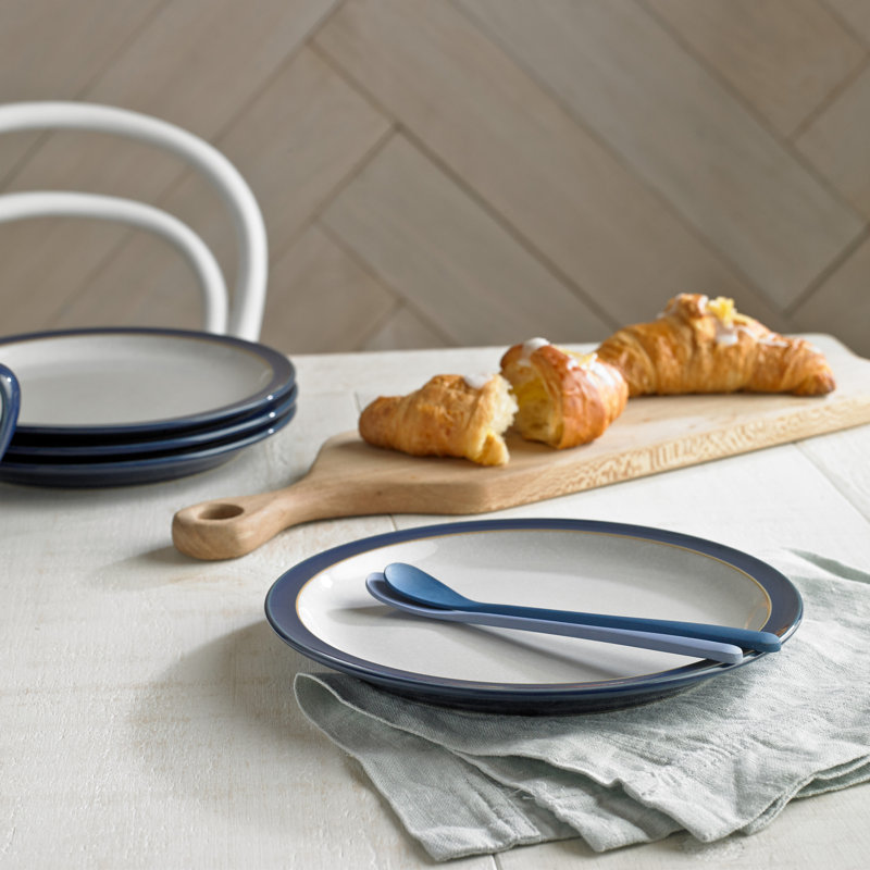 Denby Elements Medium Plates, Dark Blue