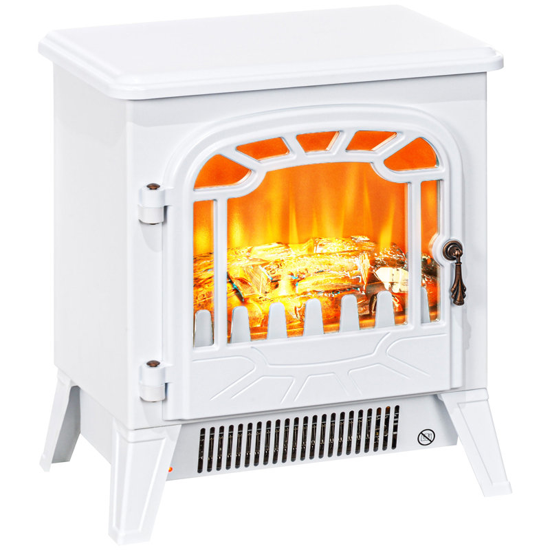 Foyer électrique 14 po, 750W / 1500W, blanc