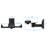 Mount-It! Speaker Wall Mounts, Pair of Universal Side Clamping Bookshelf Speaker Mounting Brackets