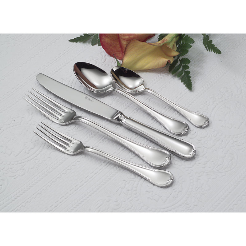 Donizetti Silver Stainless Steel Soup Spoons Set of 12
