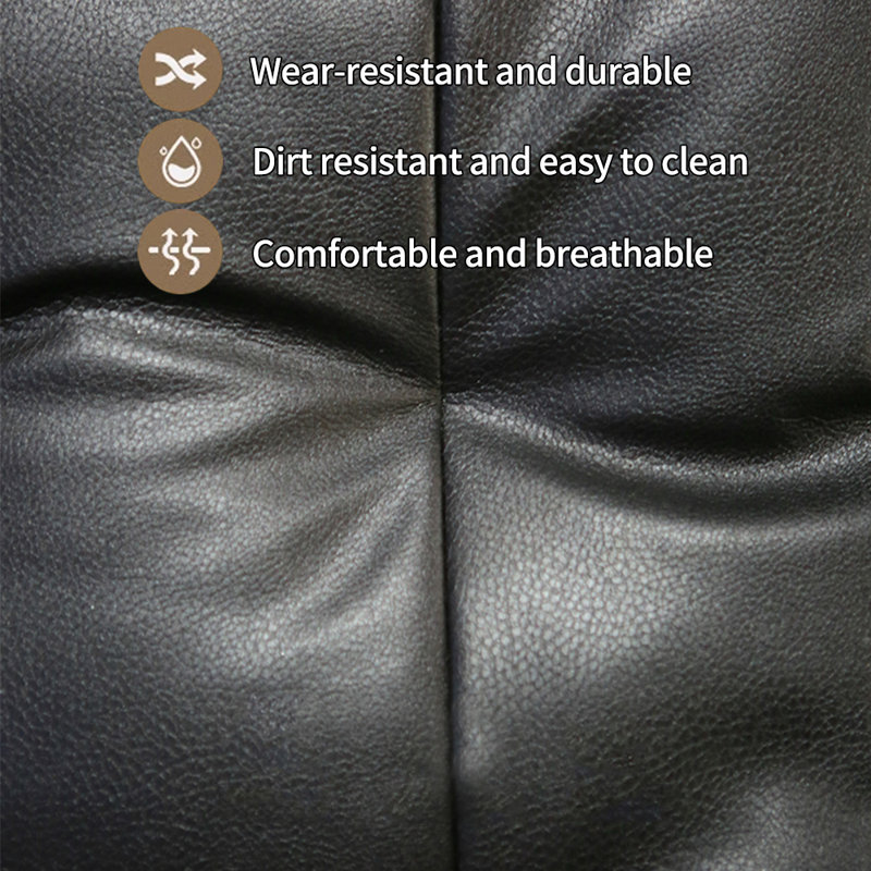Ergonomic 360°Rotating Recliner with Wide Backrest, Black