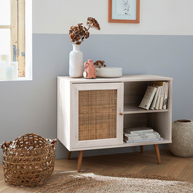 Rectangle Cabinet Accent Chest, White 