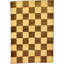 Tapis en laine brun/beige 3 pi 5 po x 4 pi 11 po one-of-kind-noué la main Nash