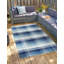 Tapis bleu tissé à la main Ziv-207454429