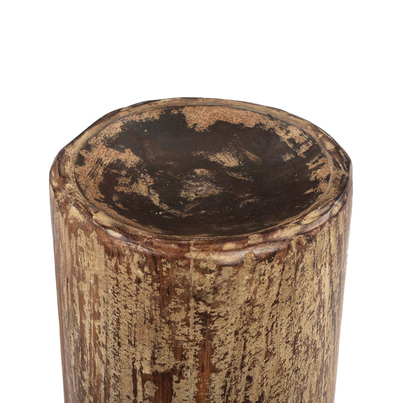 13'' H Solid Wood Candlestick