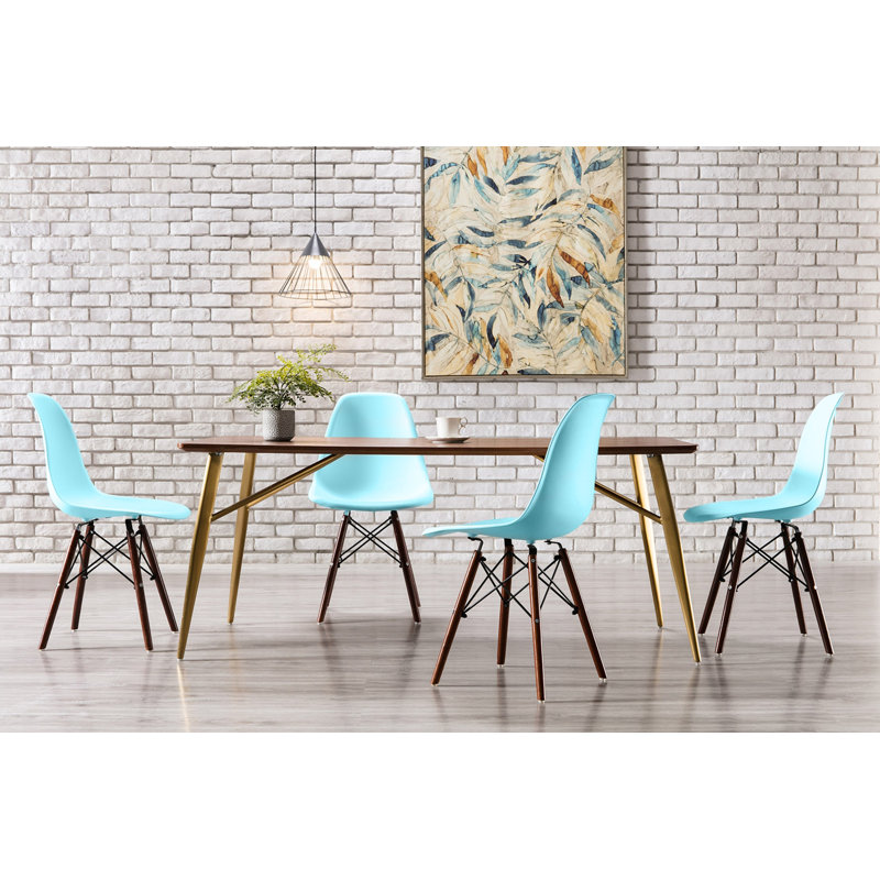 Chaise d'appoint Custer, Bleu, 4