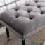 Repose-pieds capitonné en velours-805044302