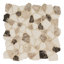 Marvella Pebble 12 in. x 12 in. Natural stone Mosaic Floor and Wall Tile-1688718676