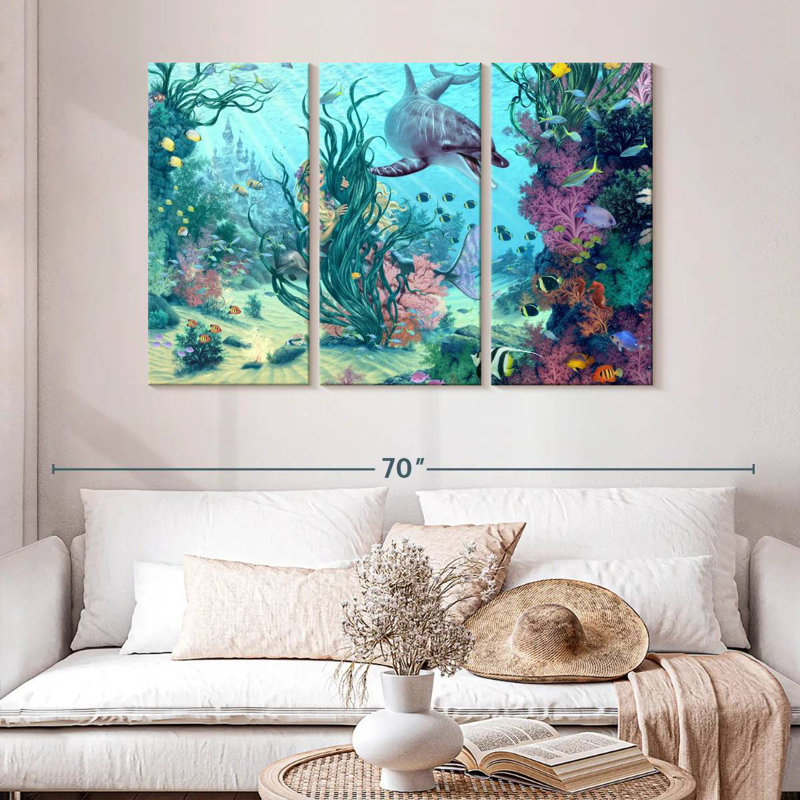 Mermaid hide and seek Aletra, H 32 po x l 50 po
