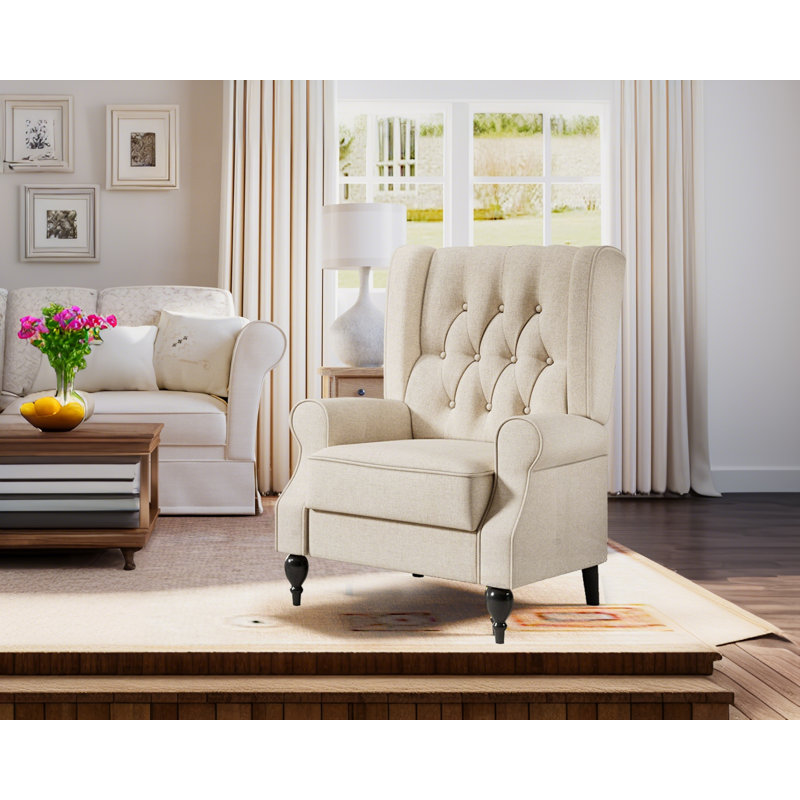 Arlanda Upholstered Accent Chair, Beige 