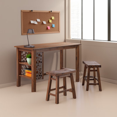 Alessandro Counter Stool with Solid Wood Frame