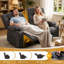 Causeuse inclinable avec porte-gobelets et poche latérale-1208664581