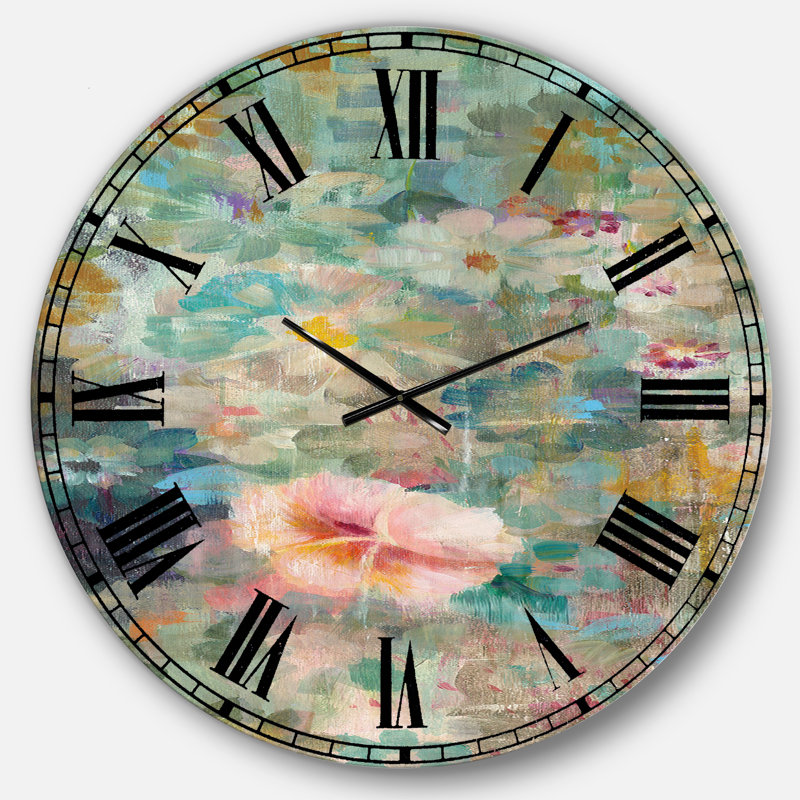 Horloge murale Flower Shower II, Surdimensionné