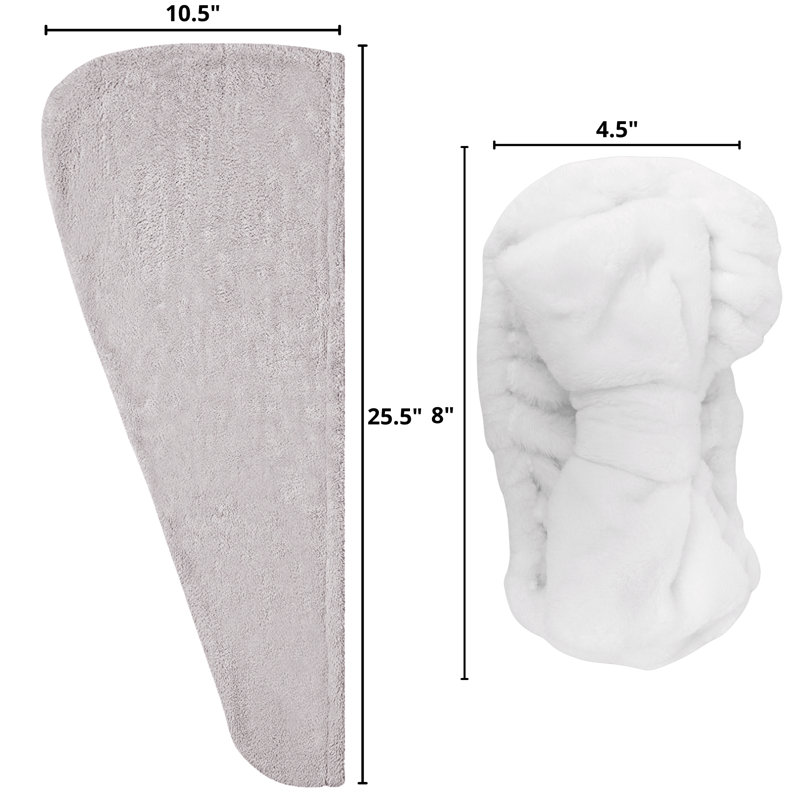 Ensemble 3 serviettes de bain, Gris / blanc