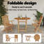 2 - Person Wood Patio Dining Set with