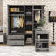 Armoire multifonctionnelle avec 2 portes et tringle-771159566