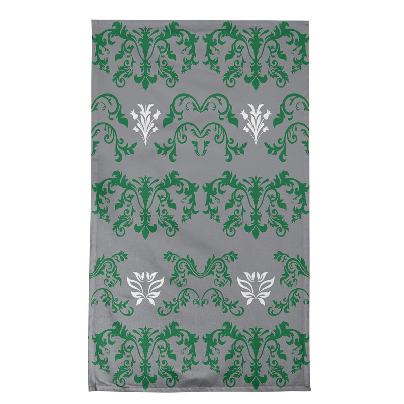 Serviette de thé Philadelphia Throwback Football Baroque, Vert / argent / blanc