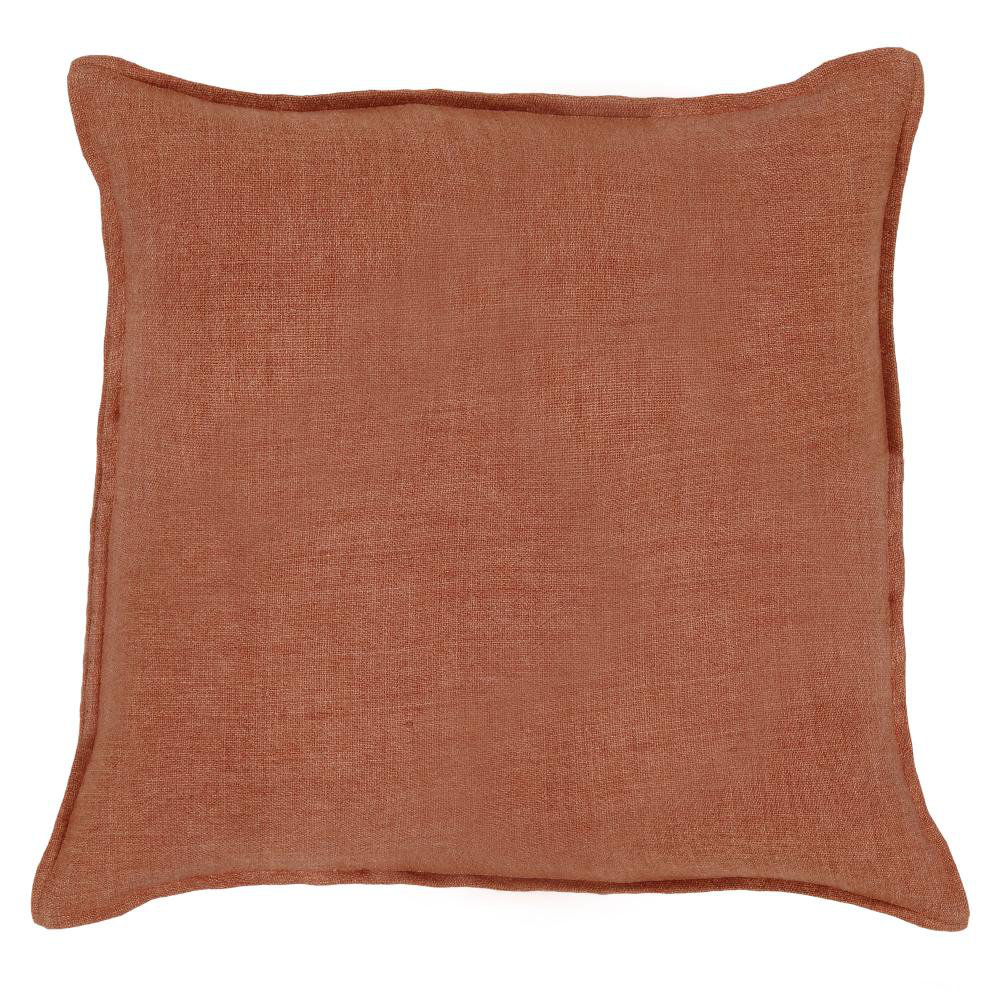 Montauk 100% Linen Large Euro Pillow Cover Pom Pom At Home