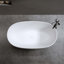 Baignoire indépendante en résine 47 po avec drain escamotable et trop-plein 47 po