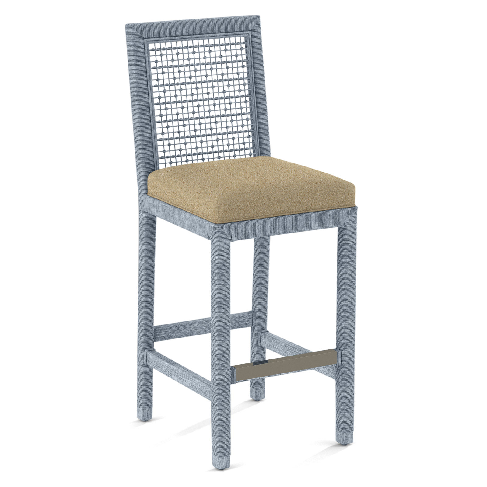 Soren 30" Bar Stool, Elite Sand, Sea Glass