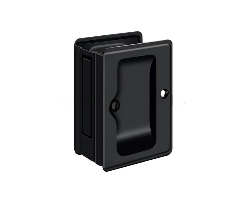 Deltana SDPA325U19 HD Pocket Lock, Adjustable, 3-1/4" x 2-1/4" Passage in Paint Black, Paint Black