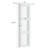 Frosted Glass and Solid Manufactured Wood Sliding Closet Doors with Installation Hardware Kit-94343259