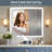 Medicine Cabinet with Lights, Round Corner, Recessed/Surface, Plug-in/Hardwired, Outlets+USB+Type-C,-175493959