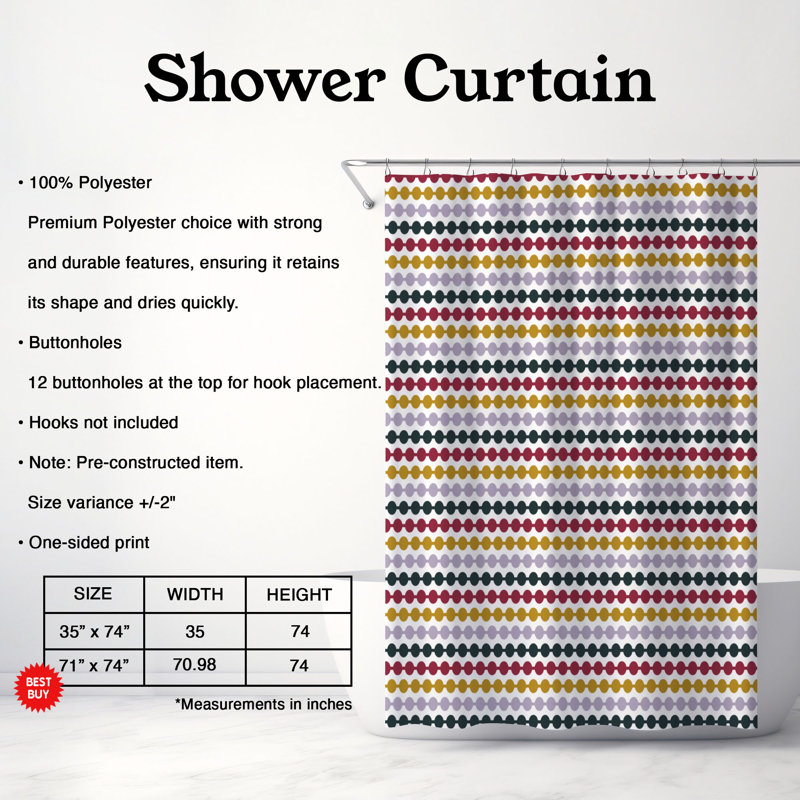 Graceful Autumn - Premium Shower Curtain, 74"H x 71"W