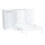 Lit simple avec garde-robe et tablettes de chevet - taille option blanche et compacte