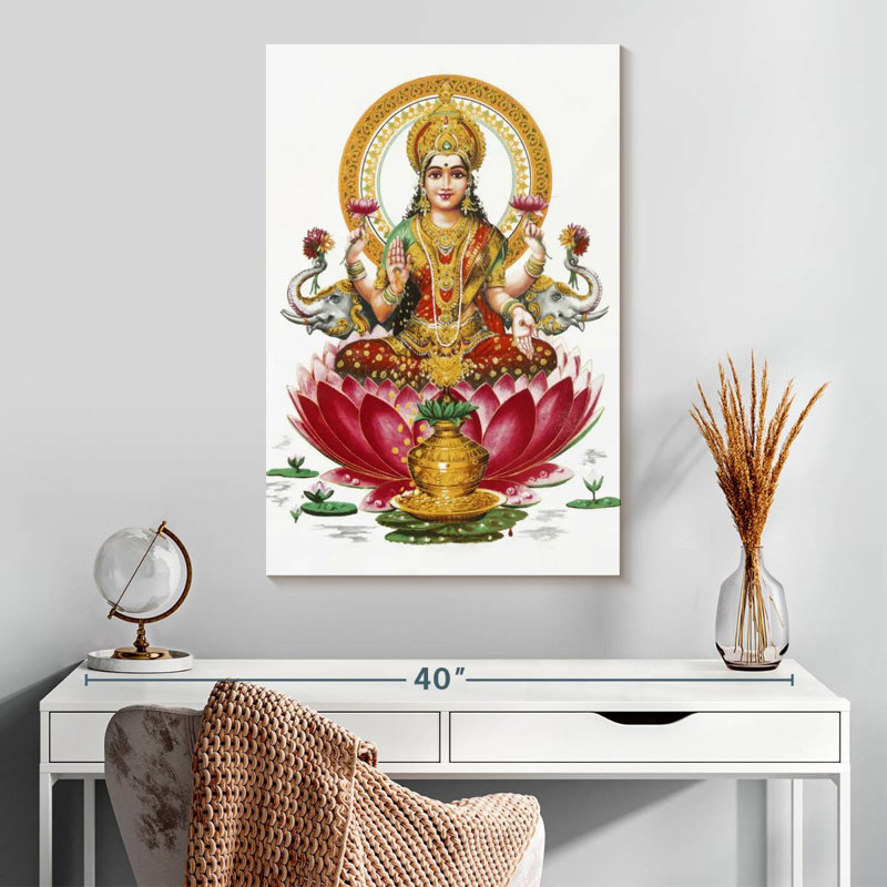 Adella, déesse Lakshmi, H 30 po x l 20 po