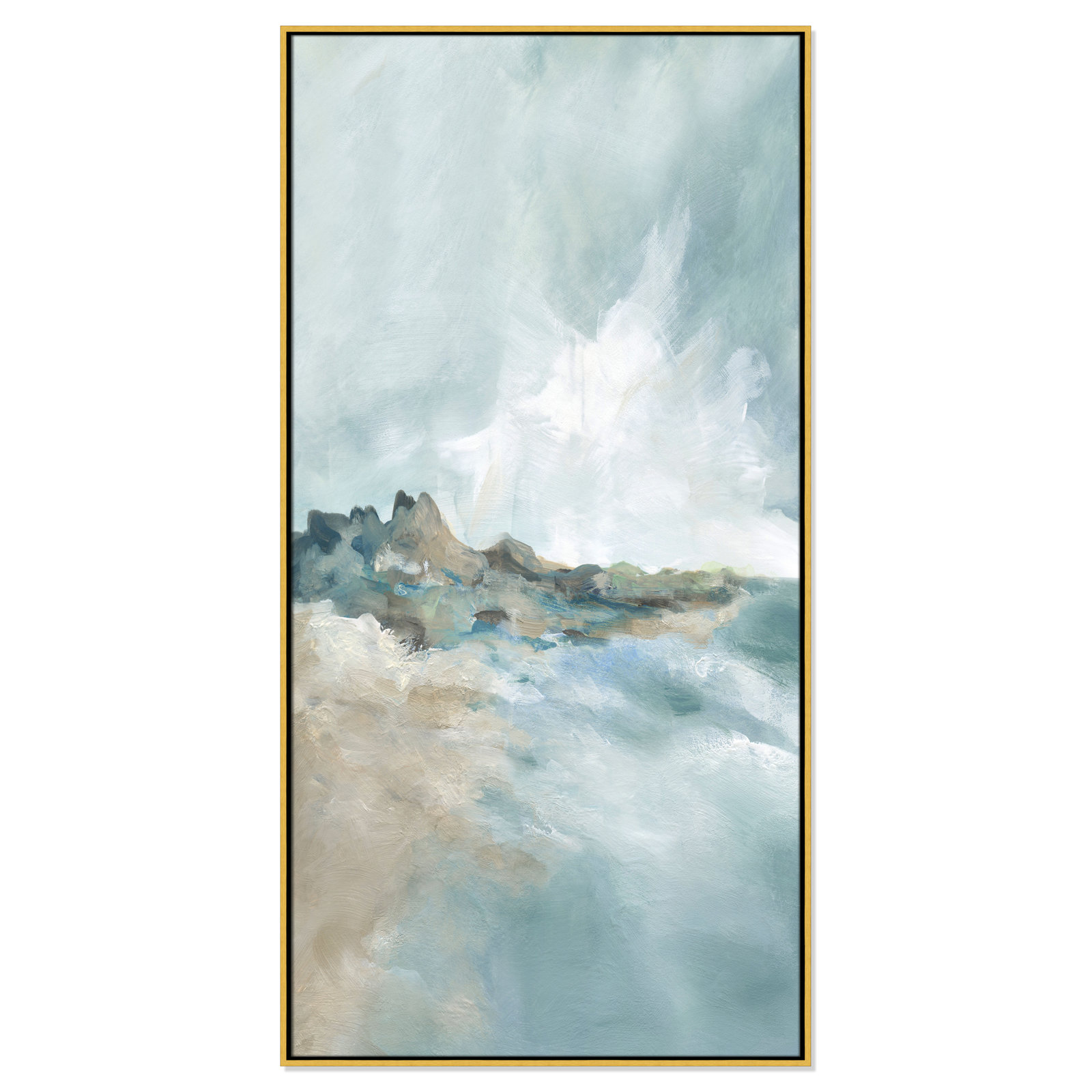Sandpoint Print by Carol Robinson, 61.5" H x 31.5" W, Gold