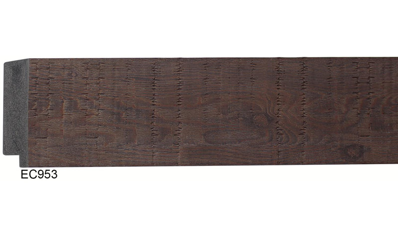 Flat Beveled Wall Mirror, Walnut