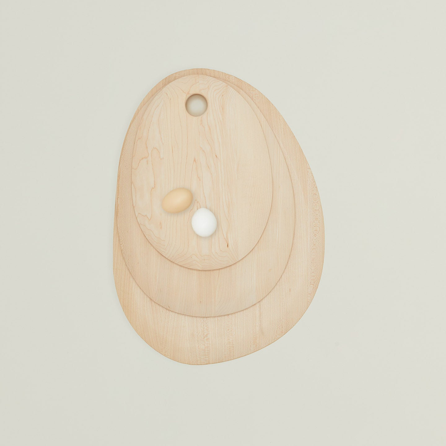Pebble Medium Cutting Board, Maple Wood, 13.6" x 10.75"