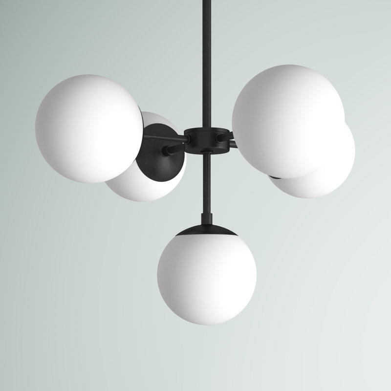 Luminaire suspendu moderne à 5 lumières Spoutnik