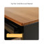 Élégante armoire haute noire avec deux modes de rangement