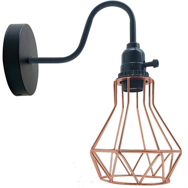 Shakara Armed Sconce, Rose Gold