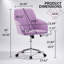 Chaise de bureau pivotante ergonomique réglable avec dossier et siège rembourrés pour un confort durable, adaptée à un usage domestique et professionnel.