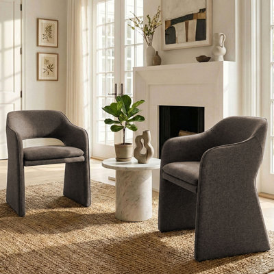 Upholstered Waterproof Fabric Accent Armchair