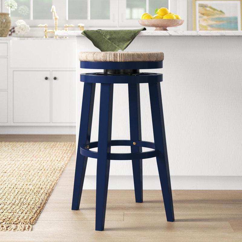 Tabouret de bar et de comptoir Granville, Tabouret de bar (siège d'une hauteur de 31,5 po), Bleu marine