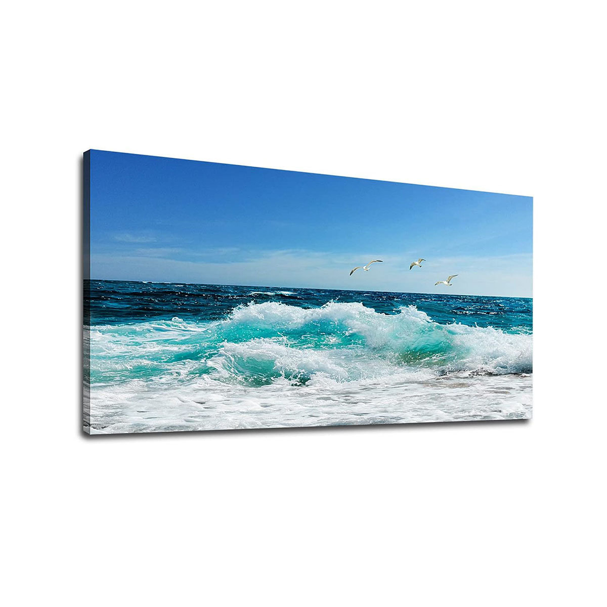Ophelia & Co. Ocean Waves Canvas Wall Art For Living Room Wall Decor ...