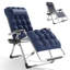 Fauteuil inclinable d'extérieur pliable à zéro gravité avec coussin souple et porte-gobelet-1094683273