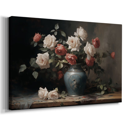 Vintage Cavas enveloppé de fleurs