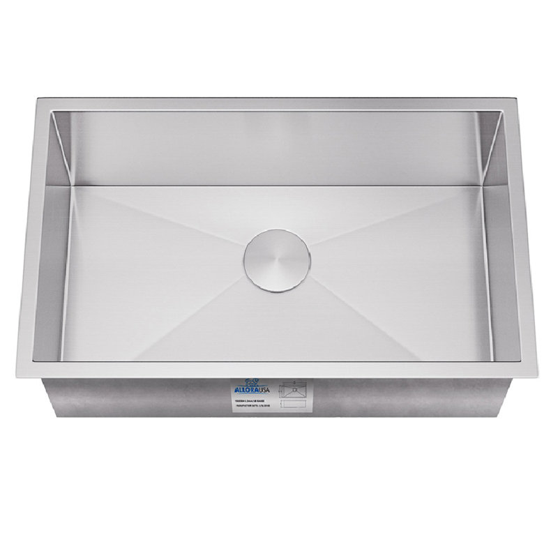 Évier de cuisine encastrable l 27 po x l 18 po avec filtre à panier