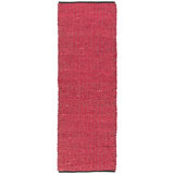 Zola Hand Loomed Modern Area Rug in Red/Charcoal