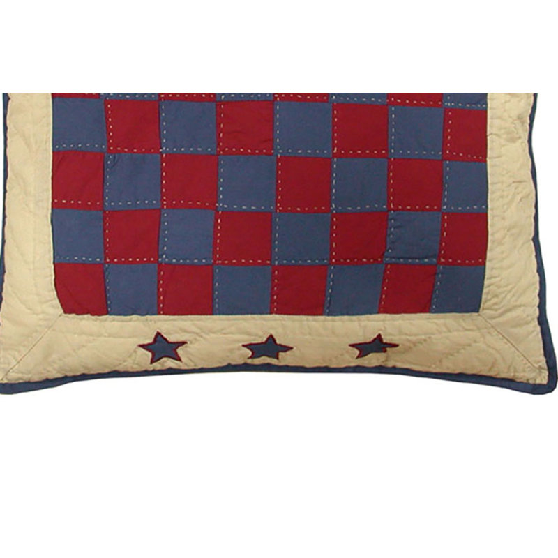 Colonial Williamsburg Checkerboard Quilted Pillow