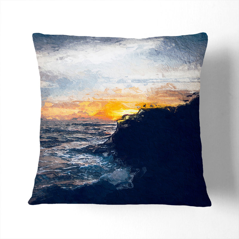 Square Cushion, 40cm H x 40cm W x 15cm D, Stone