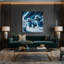 Art mural sur toile bleue-1149098396