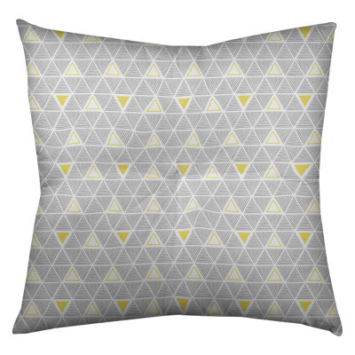 Patricia Geoffrey Geometric Reversible Throw Pillow
